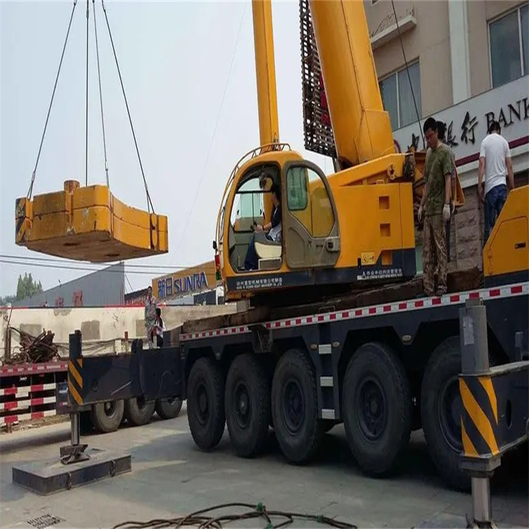 淄博临淄当地吊车出租|机器吊装|75吨|工厂搬迁服务